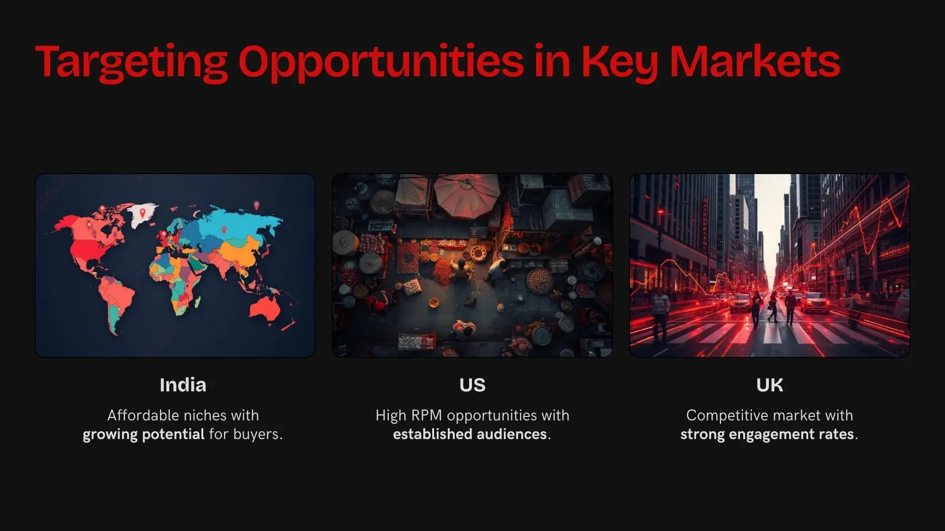 nternational buyers, and especially from US and UK