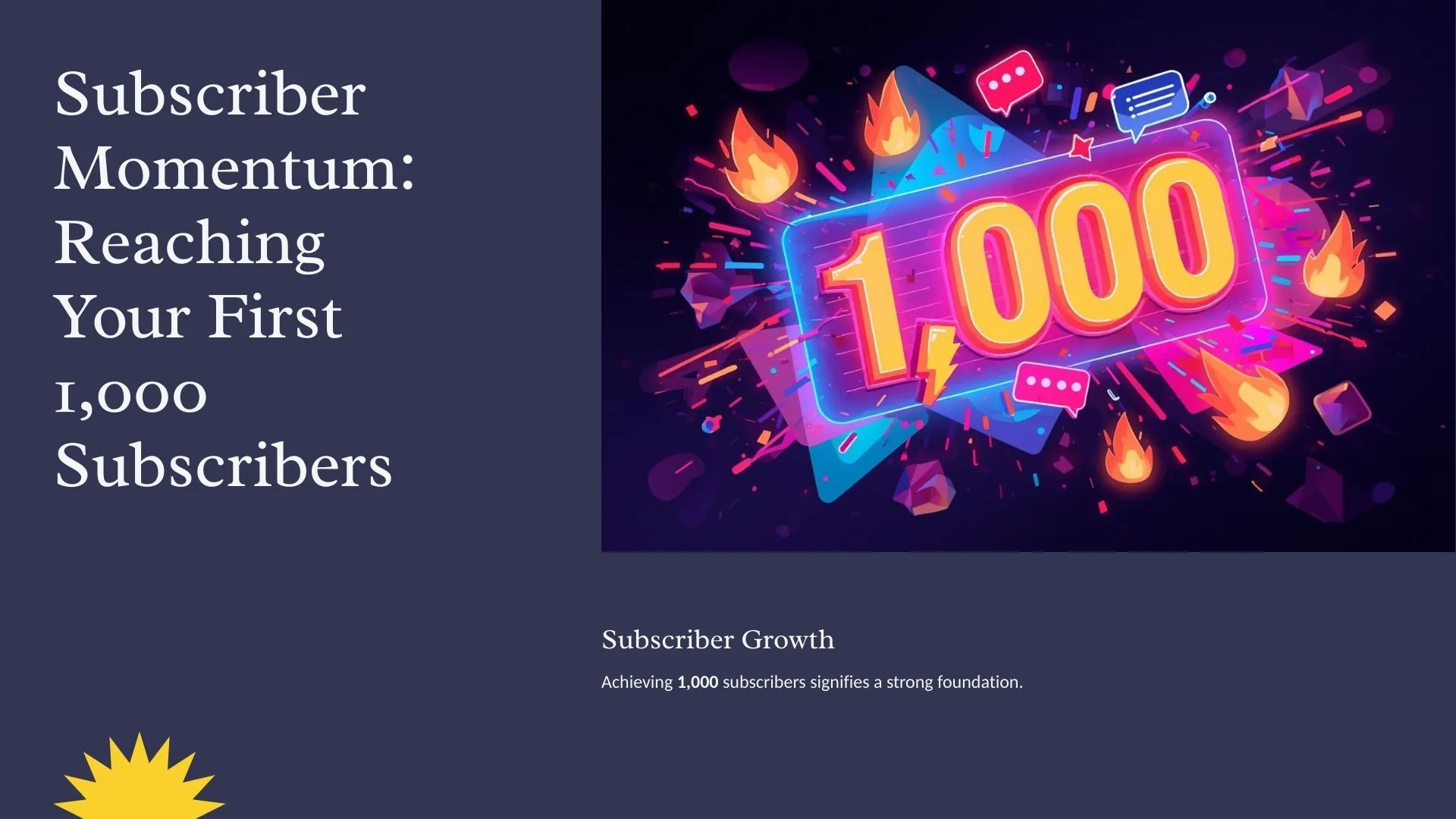 Strategy to Hit Your First 1,000 Subscribers